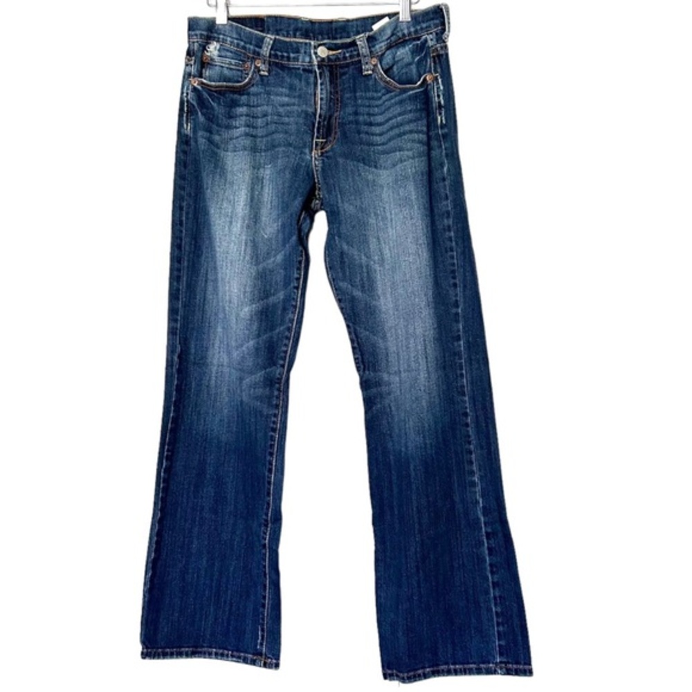 Lucky Brand 32” waist wide leg low waist dark wash women’s jeans